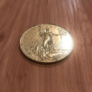 Large Gold Toned Coin